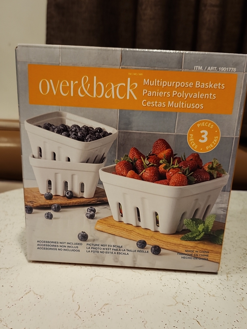White Multipurpose Basket Set (3-Pack)